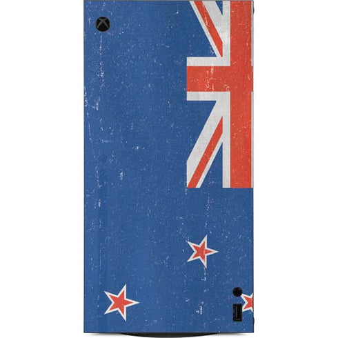 New Zealand Flag Distressed XBox Series X Digital Edition Console Skin